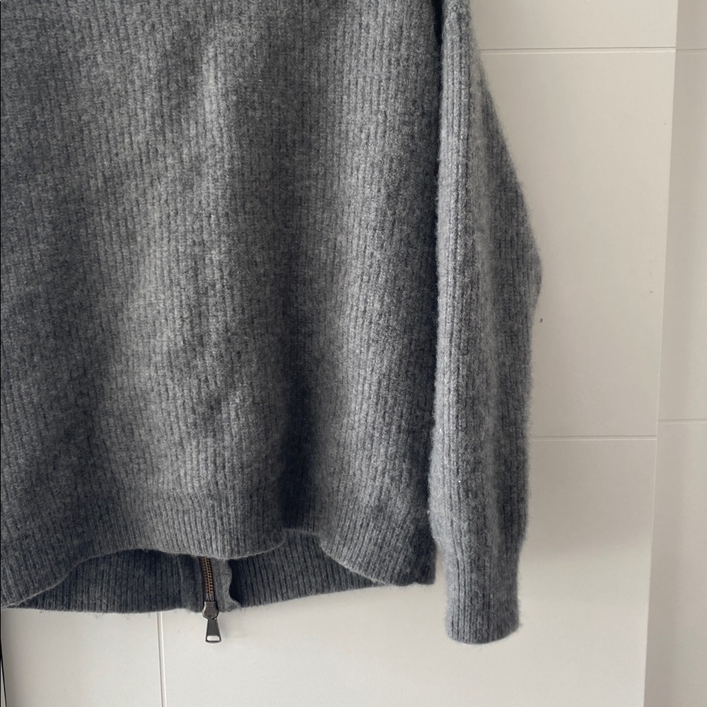 Reformation Dennis Oversized Full Zip Cashmere Cardigan - Picture 9 of 11